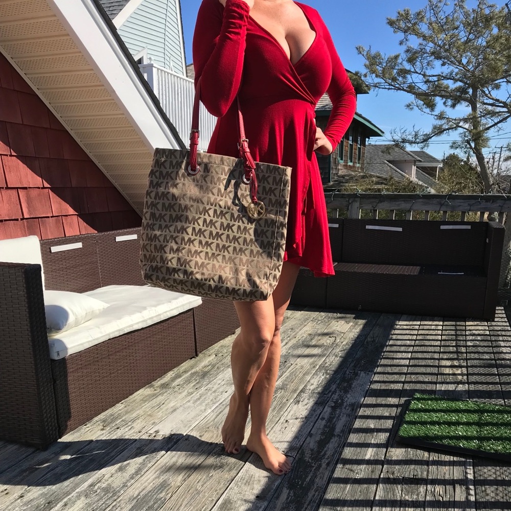 Micheal Kors monogram tote